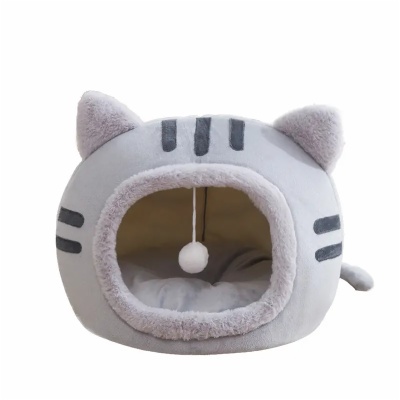Semi-Enclosed cat bed