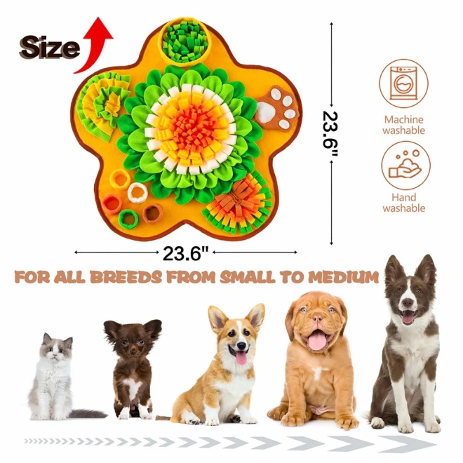 Pet Snuffle Floral Mat