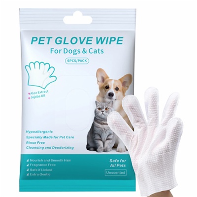 Pet Cleaning Glove Wipes