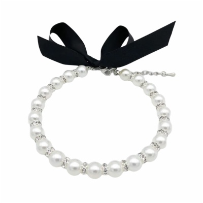 Diamond Dog Pearls Necklace