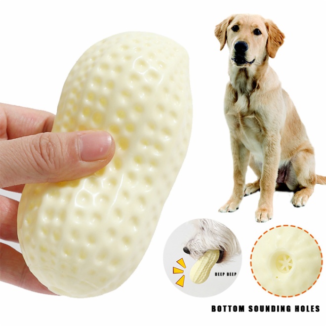 Squeaky Dog Chew Toys - peanut
