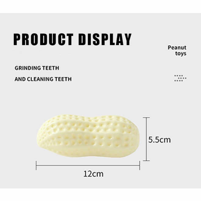 Squeaky Dog Chew Toys - peanut